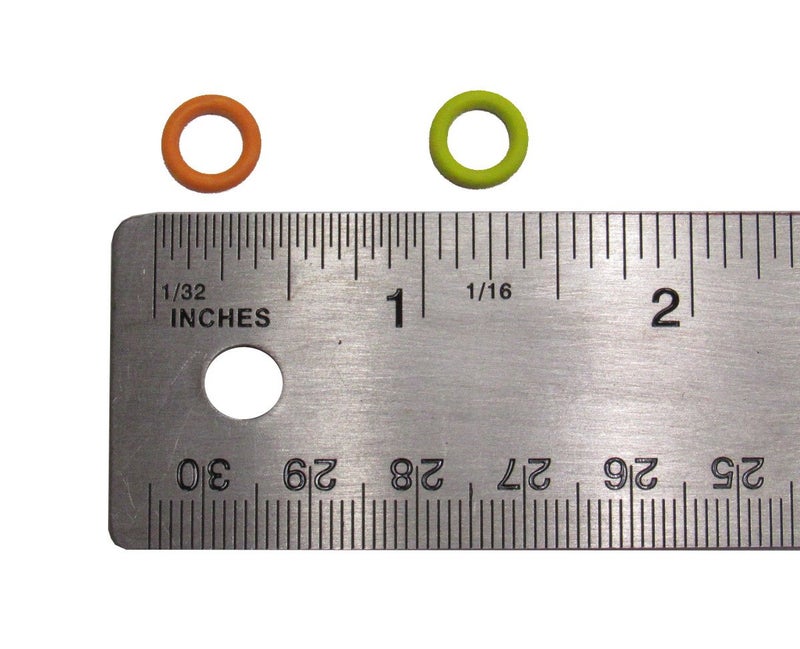 Captain O-Ring (100 Pack) Soft Stitch Ring Markers, Orange & Yellow (Small Size for Needle Sizes 0-8, for Knitting/Crochet/etc) - Image 3